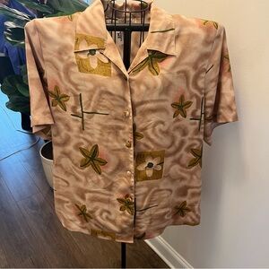 Floral Patterned Short Sleeve Shirt